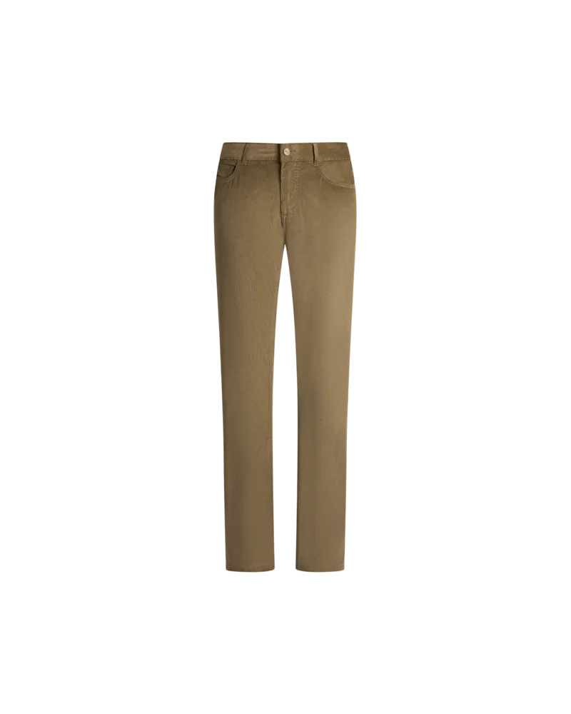 Etro Five-pocket Trousers In Cotton Corduroy, Herren, Kamel, Größe Kamel