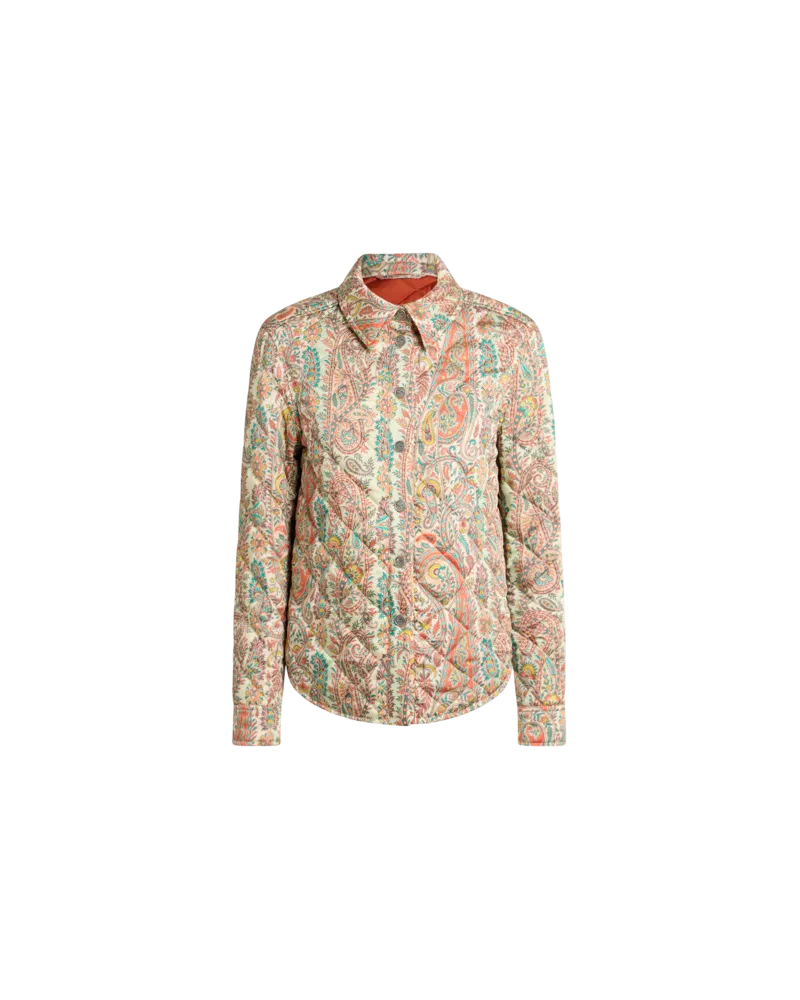Etro Steppjacke Mit Paisley-foliage-motiv, Damen, Multicolor, Größe Multicolor