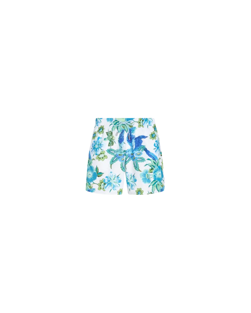 Etro Florale Badehose, Hellblau Hellblau