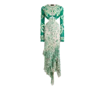 Midikleid Mit Aufgestickten Pailletten, Damen, Grün, Größe