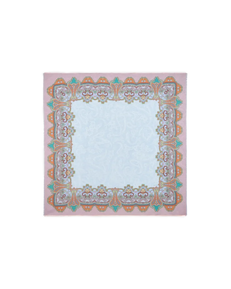 Etro Schultertuch Mit Paisley-jacquardmuster, Damen, Rosa Rosa