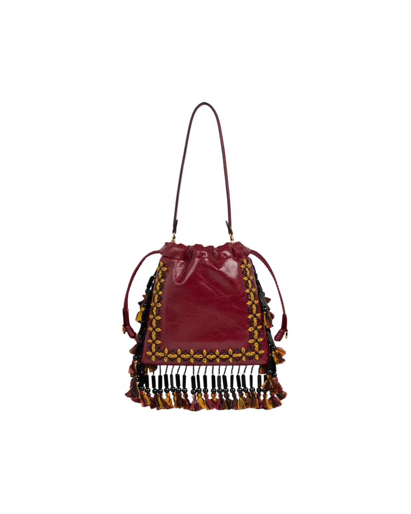Etro Tasche Kalispera Klein Aus Leder Mit Fransen, Damen 