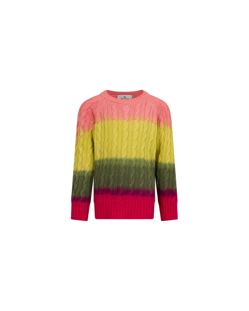Etro Pullover Mit Zopfmuster, Gelb, Größe Gelb