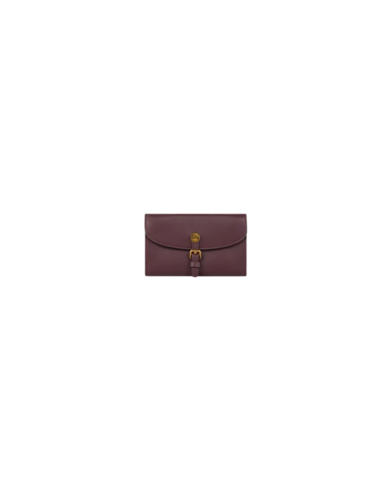 Etro Geldbörse Pony Aus Leder, Damen, Bordeaux Bordeaux
