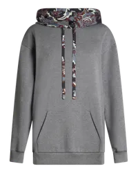 Etro Sweatshirt Mit Kapuze Und Paisleymuster, Damen, Grau Grau