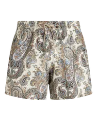 Etro Badehose Mit Paisley-print, Herren, Beige Beige