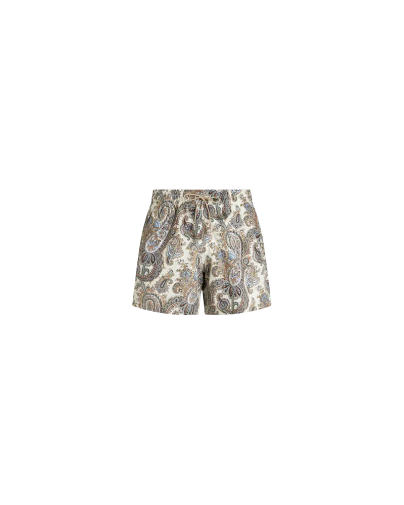 Etro Badehose Mit Paisley-print, Herren, Beige Beige