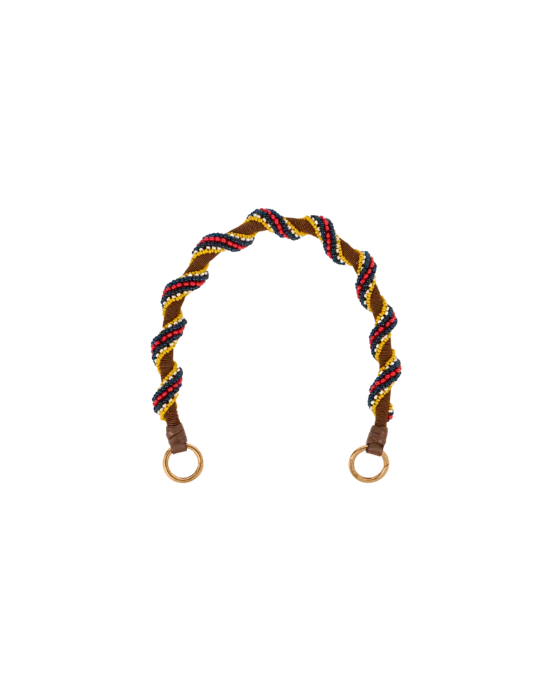 Etro Henkel Für Taschen Mit Kleinen Perlen, Damen, Braun Braun