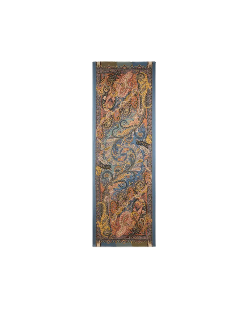 Etro Schal Aus Kaschmir Und Seide Mit Paisley-print, Herren, Hellblau Hellblau