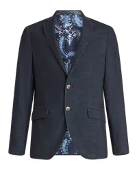 Etro Cordsamt-sakko, Herren, Navyblau Navyblau