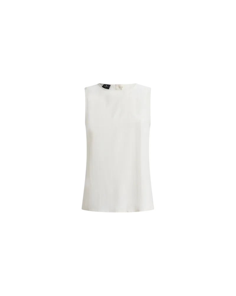 Etro Jacquard-top Mit Paisley-motiv, Damen, Weiß, Größe Weiß