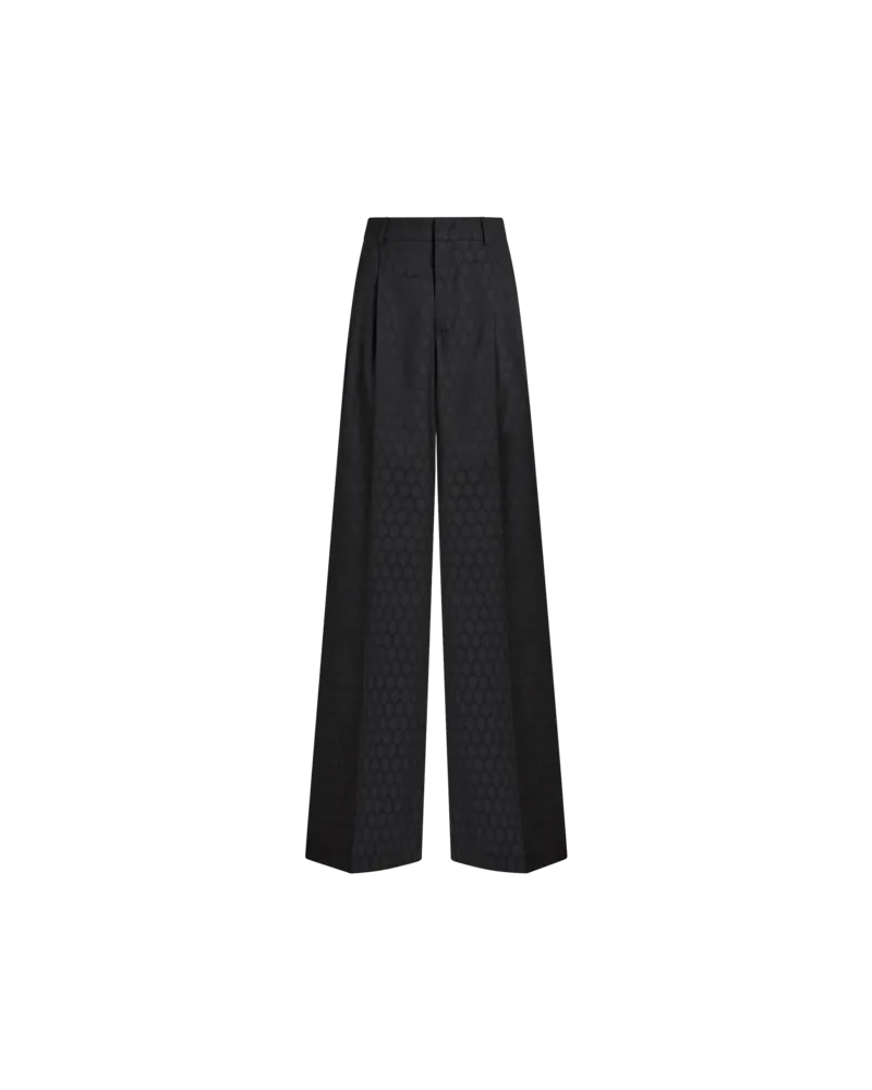Etro Jacquardhose, Damen, Schwarz, Größe Schwarz