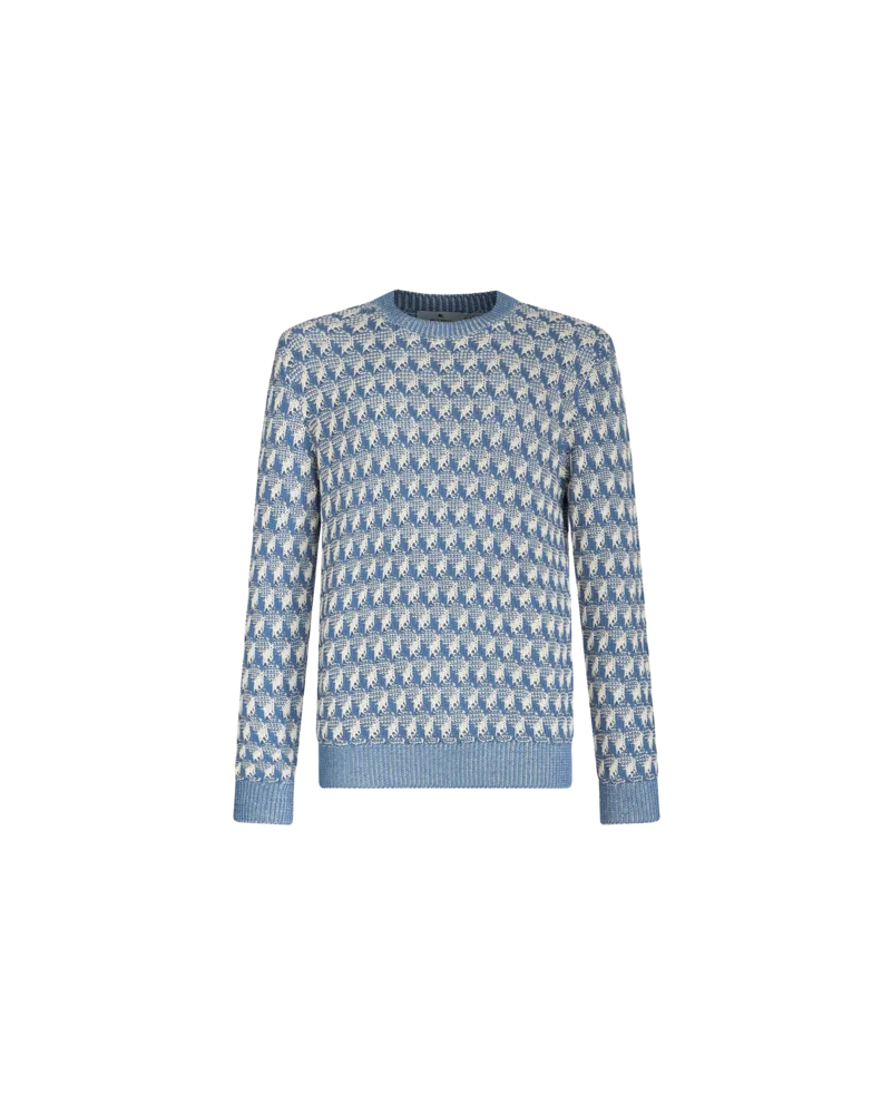 Etro Jacquard-pullover, Hellblau Hellblau