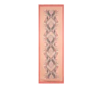 Jacquard-schal Aus Modal Mit Floralem Paisley-motiv, Damen, Orange