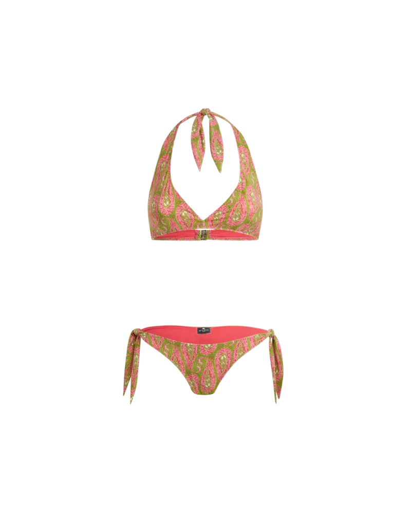 Etro Bikini Mit Paisley-foliage-muster, Damen, Grün, Größe Grün