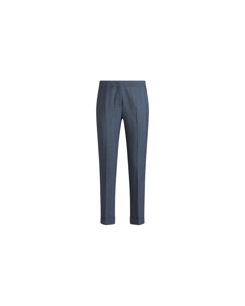 Etro Cropped Hose Aus Wolle, Damen, Navyblau, Größe Navyblau