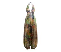 Overall Mit Laminiertem Motiv Und Floralem Print, Damen, Multicolor, Größe