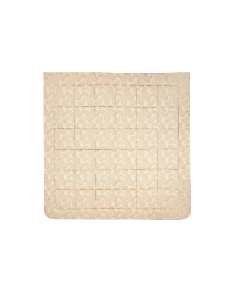 Etro Steppdecke Aus Baumwolle Mit Paisley-motiv Für Doppelbetten, Beige Beige