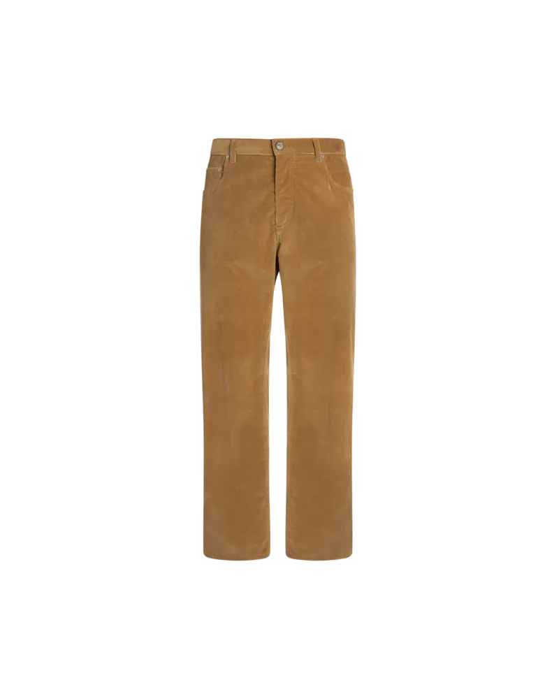 Etro Five-pocket-hose Mit Geradem Bein Aus Cord, Herren, Beige, Größe Beige