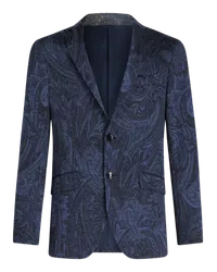 Etro Jacquard-sakko Mit Paisleymuster, Herren, Navyblau Navyblau