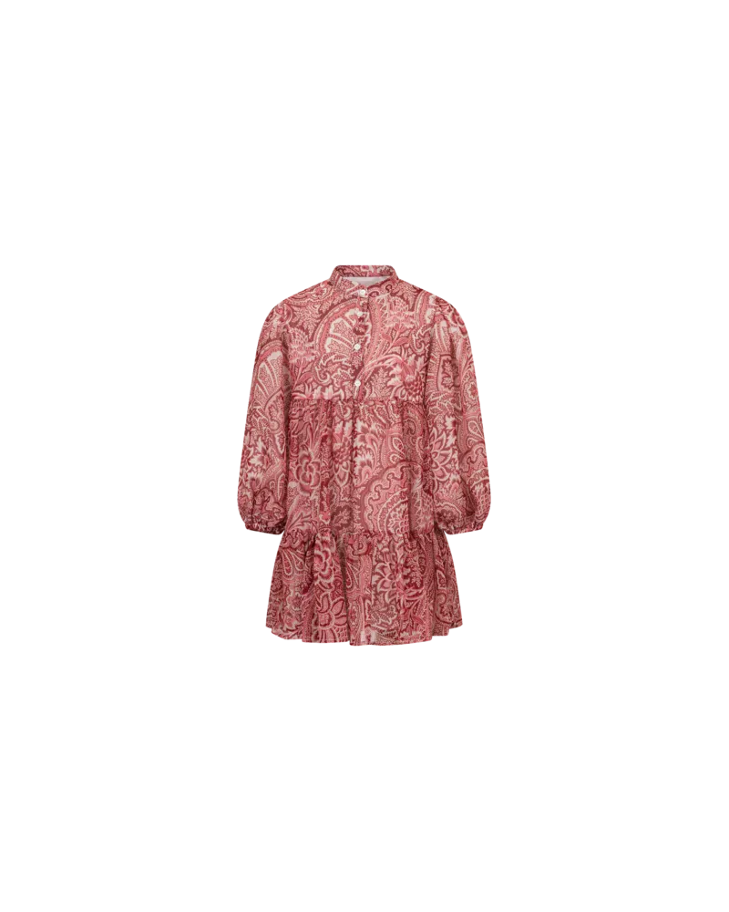 Etro Kleid Aus Crepe De Chine Mit Blumenprint, Bordeaux, Größe Bordeaux