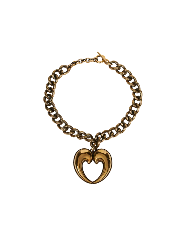 Etro Halskette Mit Paisley-herz-muster, Damen, Gold Gold