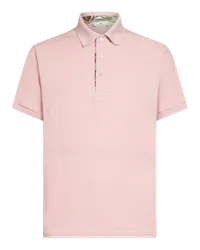 Etro Poloshirt Mit Gesticktem Pegasus, Herren, Rosa Rosa