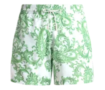 Badeshorts Mit Paisley-motiv, Herren, Grün, Größe
