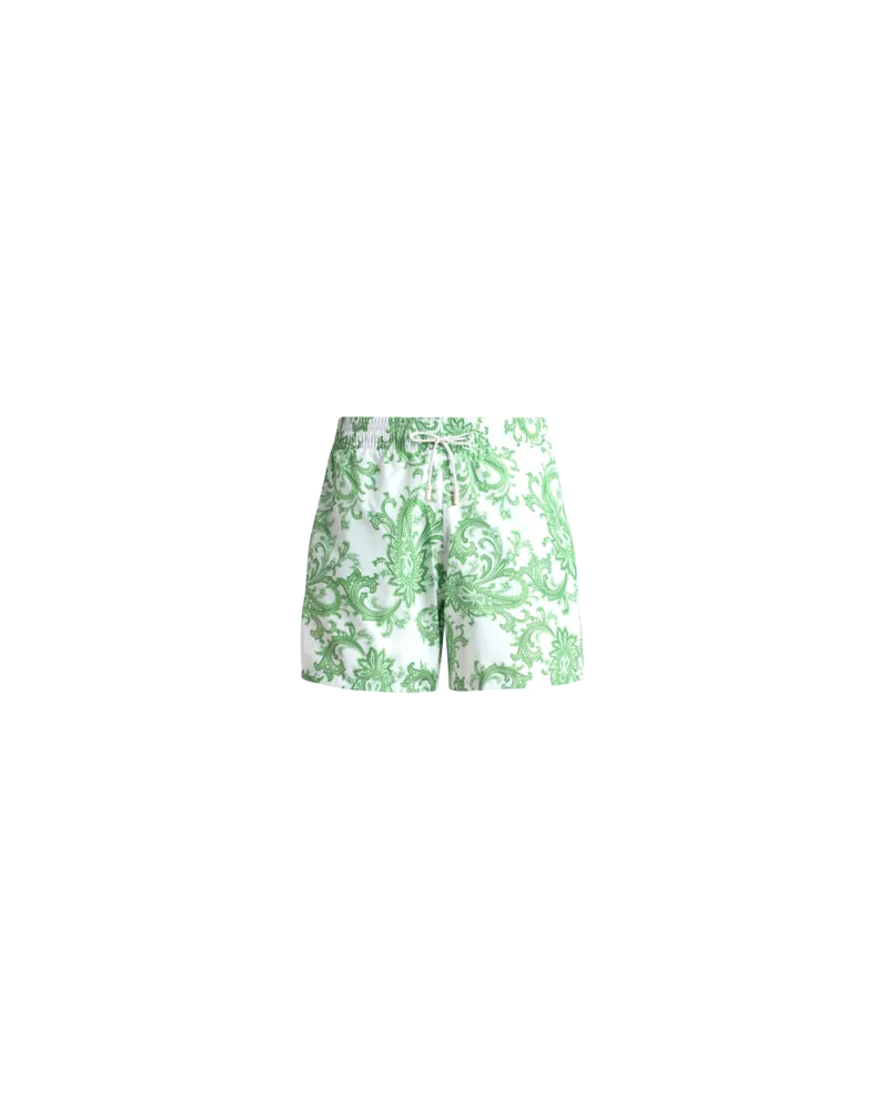 Etro Badeshorts Mit Paisley-motiv, Herren, Grün, Größe Grün