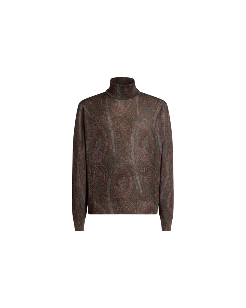 Etro Paisley-rollkragenpullover, Herren, Rot, Größe Rot