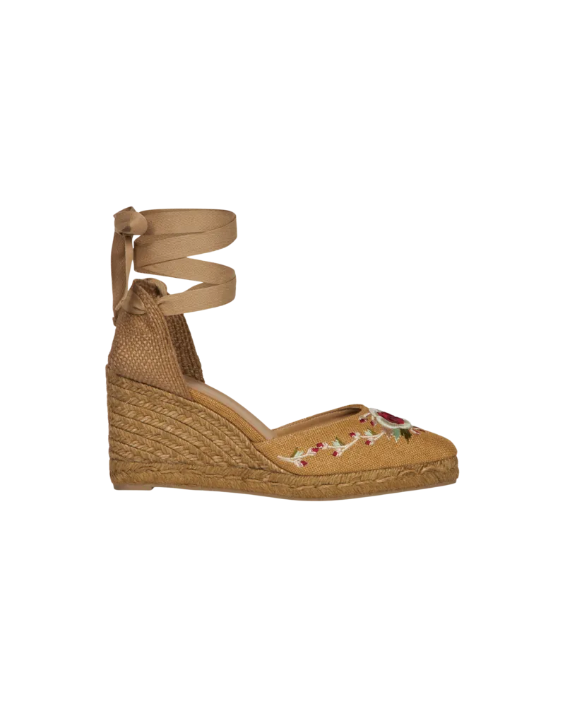 Etro Espadrilles Etro X Castañer Mit Keilabsatz Und Stickerei, Damen, Größe 