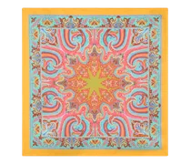 Einstecktuch Aus Seide Mit Paisleymuster, Herren, Gelb