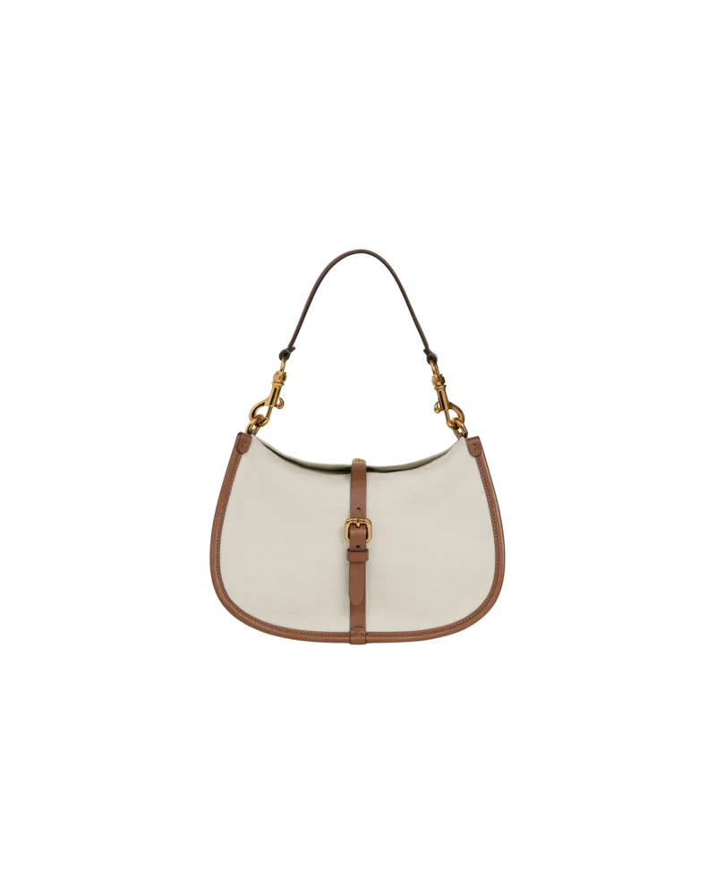 Etro Tasche Pony Mittelgross Aus Canvas, Damen, Cremefarben Cremefarben