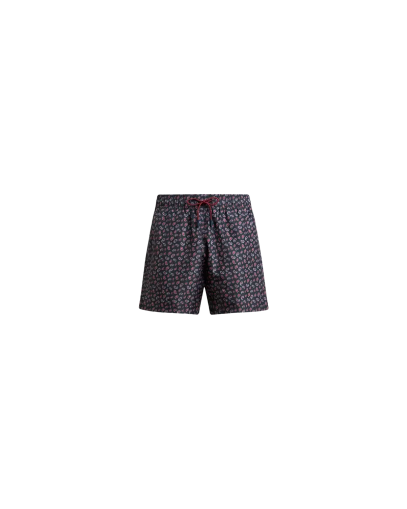 Etro Badeshorts Mit Mikro-paisley-motiv, Herren, Blau, Größe Blau