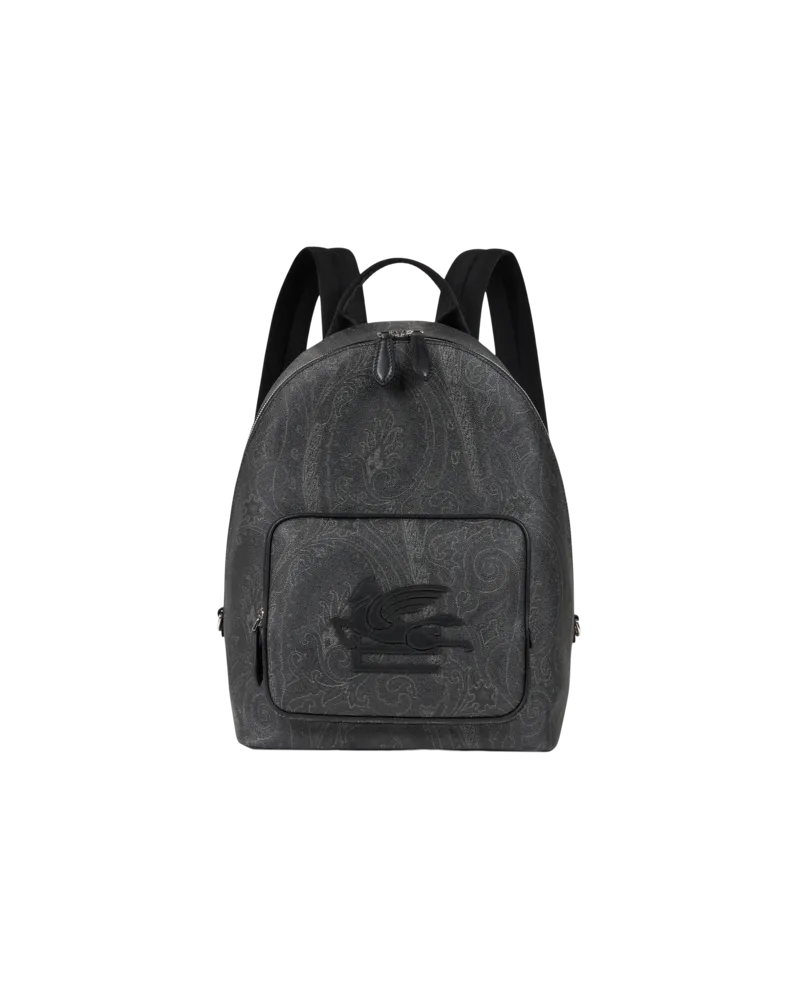 Etro Rucksack Etro Essential Paisley, Herren, Schwarz Schwarz