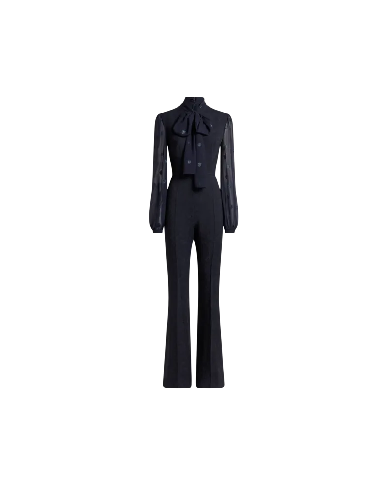 Etro Jumpsuit Aus Cady Mit Jacquardmuster, Damen, Größe 