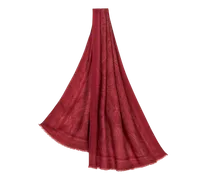 Schal Mit Ton-in-ton-muster, Herren, Rot