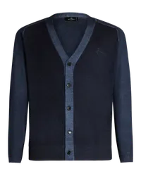 Etro Cardigan Aus Wolle, Herren, Navyblau Navyblau