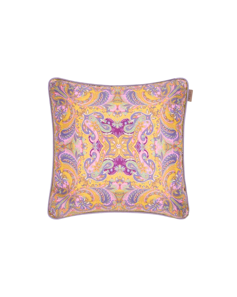 Etro Kissen Aus Seide Mit Ramage-print, Violett Violett