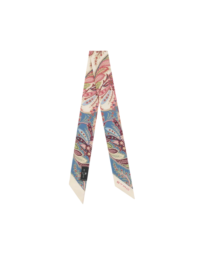 Etro Paisleyna Aus Seide Mit Platziertem Druck, Damen, Multicolor Multicolor