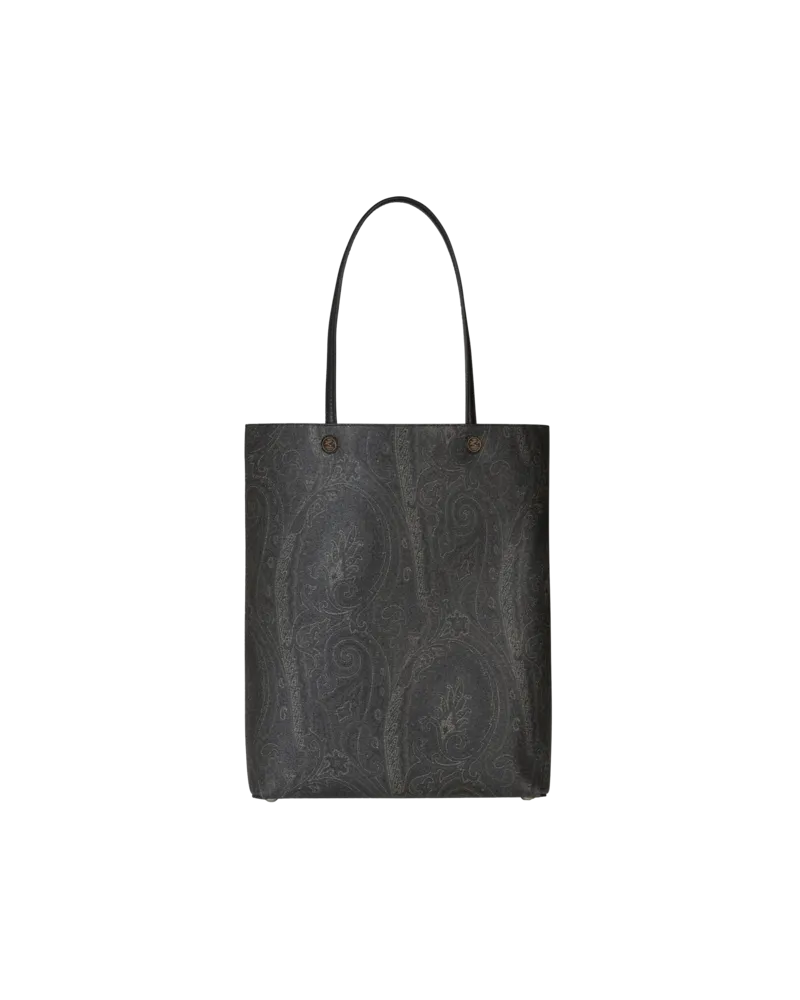 Etro Shopper Aus Arnica Mit Pochette, Herren, Schwarz Schwarz