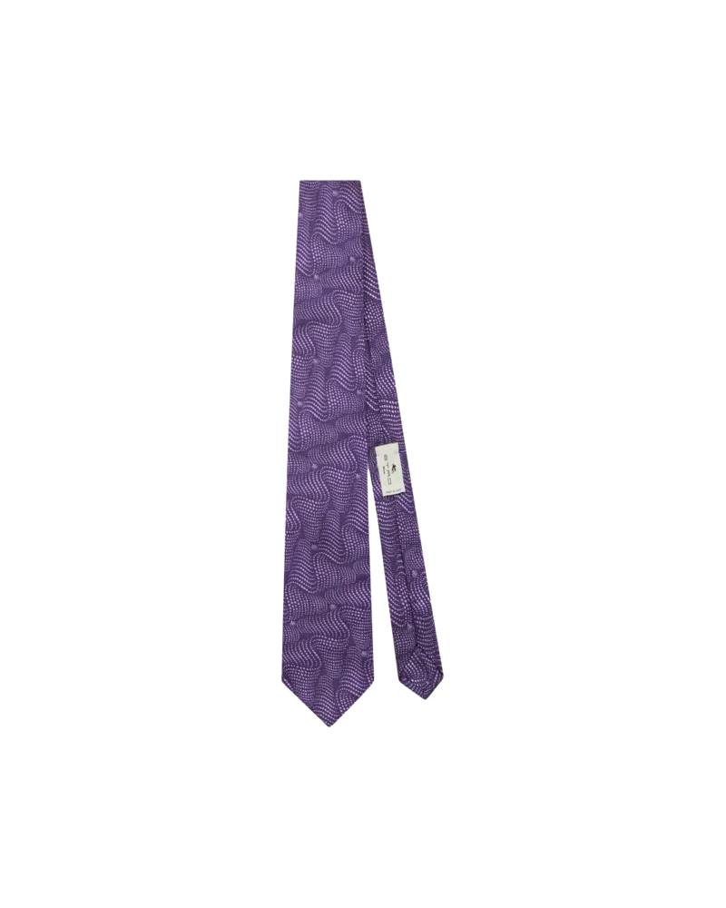 Etro Krawatte Aus Bedruckter Seide, Herren, Violett Violett