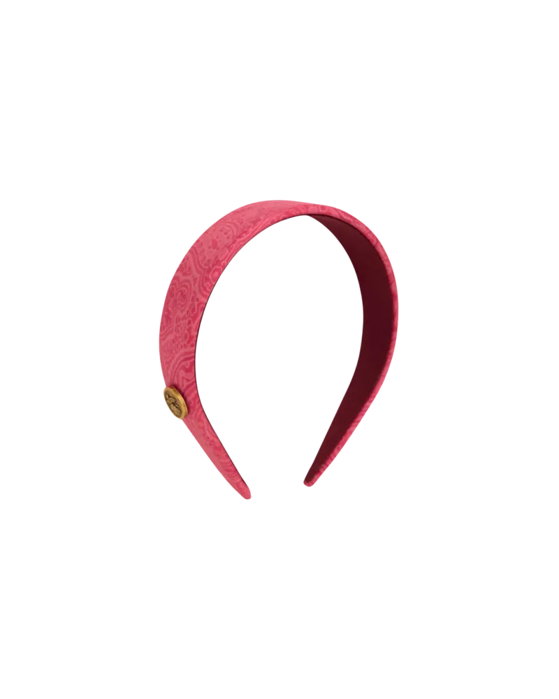 Etro Haarreif Arnica Aus Seide, Damen, Rosa Rosa