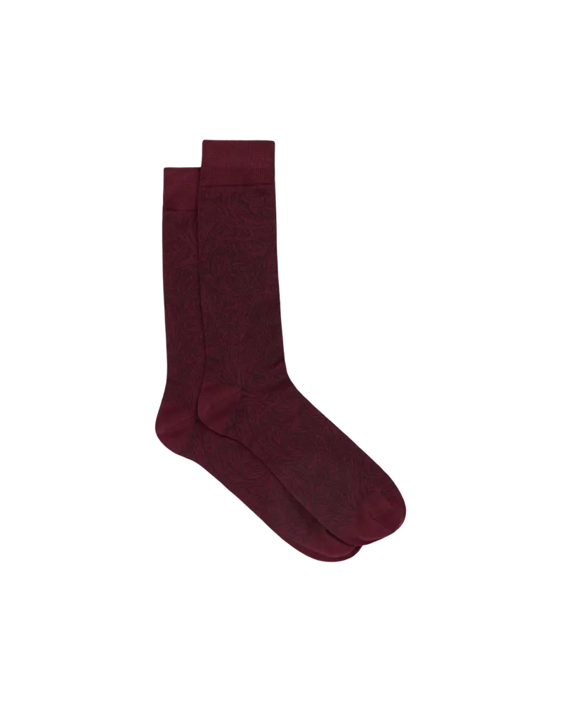 Etro Jacquard-socken Mit Paisley-muster, Herren, Bordeaux, Größe Bordeaux