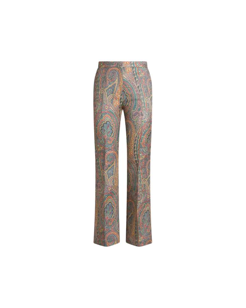 Etro Schlaghose Aus Paisley-jacquard, Damen, Hellblau, Größe Hellblau
