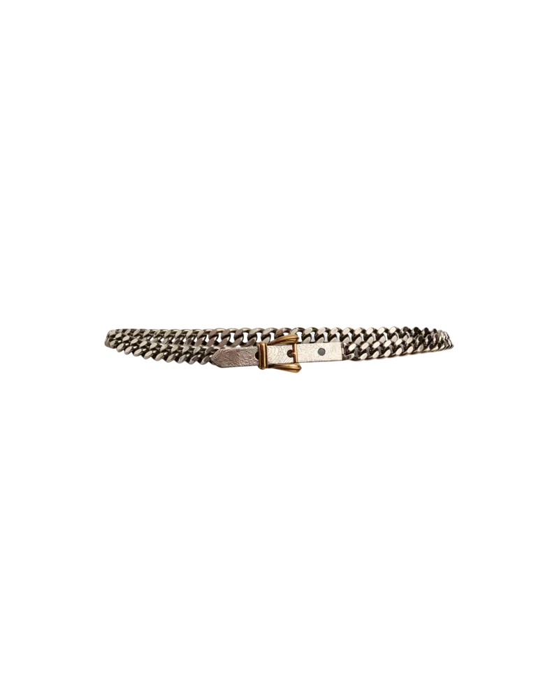Etro Gürtel Mit Kette Aus Metall, Damen, Silber, Größe Silber