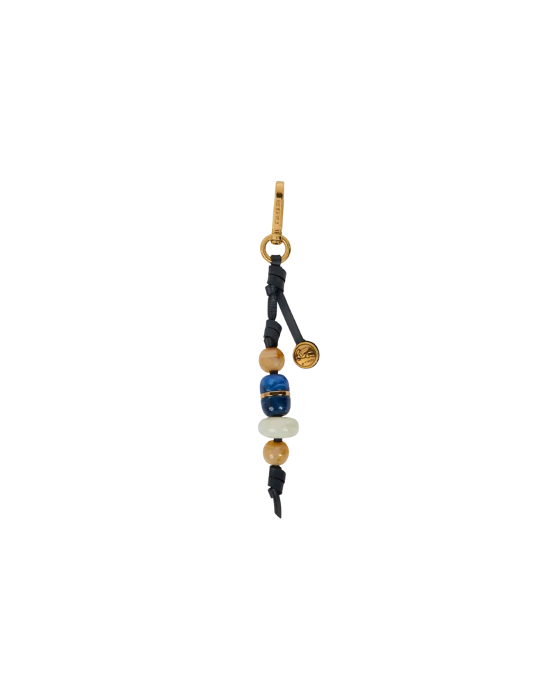 Etro Charm Mit Kugeln Und Pegaso-münze, Damen, Blau Blau