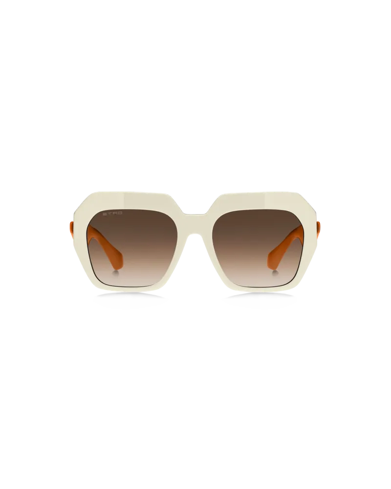 Etro Etro Tailoring-sonnenbrille, Damen, Weiß Weiß