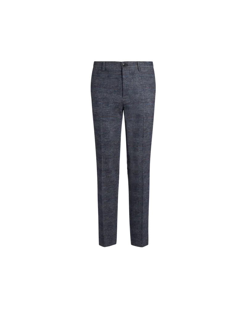 Etro Hose Aus Seide Und Alpaka, Herren, Navyblau Navyblau