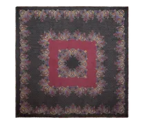 Schuktertuch Aus Kaschmir Mit Floralem Paisleymotiv, Damen, Schwarz